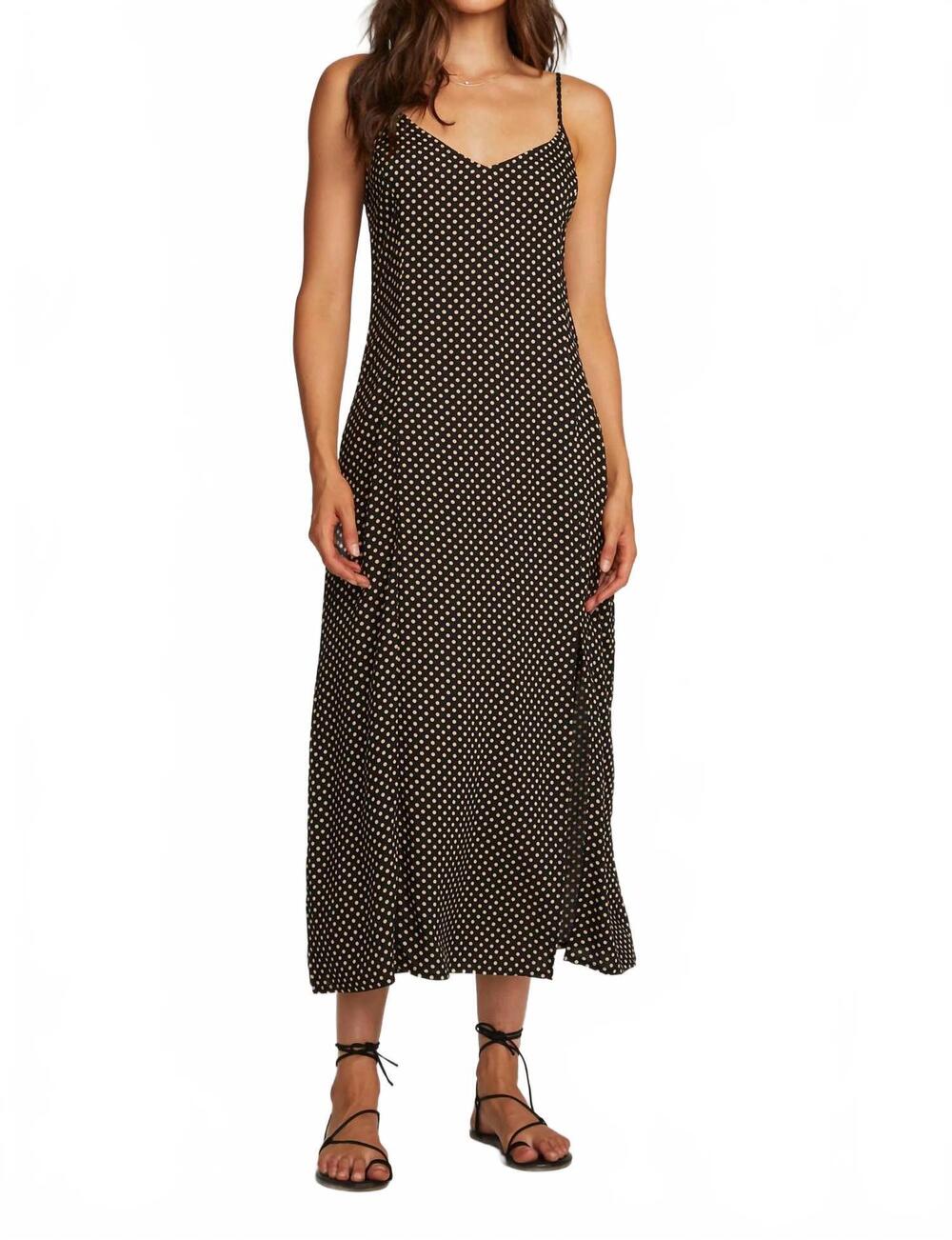 NEW SALTWATER LUXE isabella midi dress in black